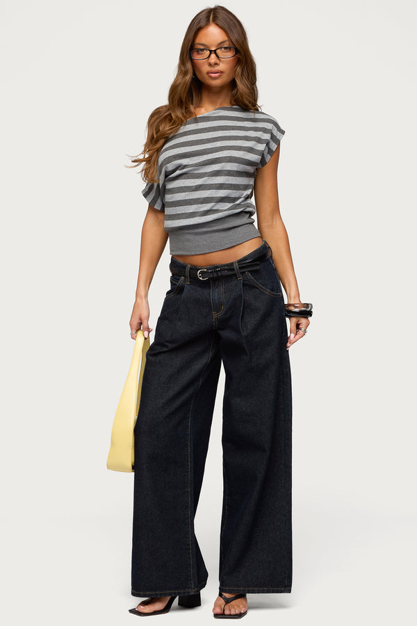 Kittie Striped Off Shoulder Top view 2