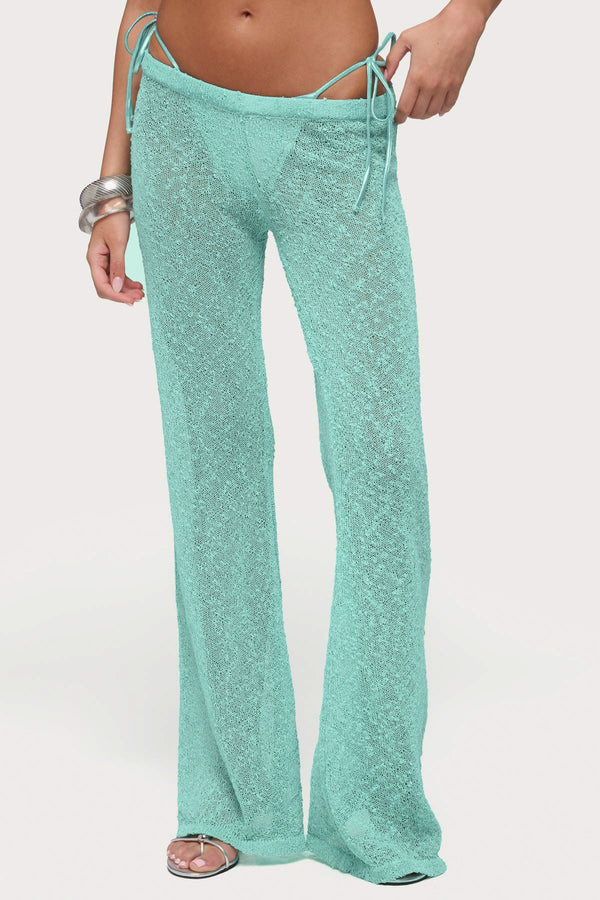 Bena Textured Knit Flared Pants view 2