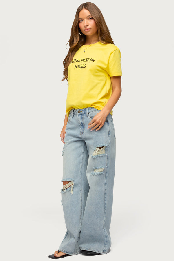 Haters Make Me Famous T Shirt view 2