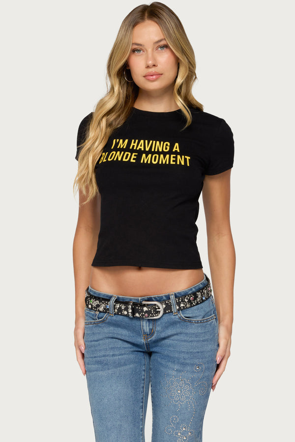 Blonde Moment T Shirt view 1