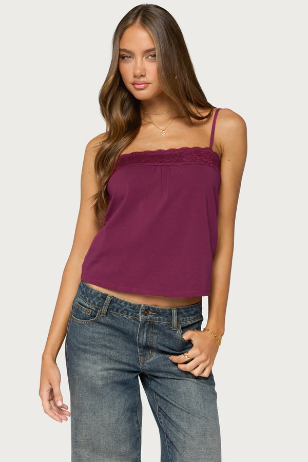 Abbe Lacey Tank Top view 1