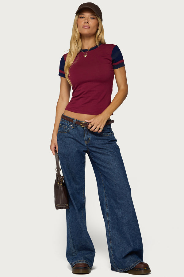 Sophiah Contrast T Shirt view 2