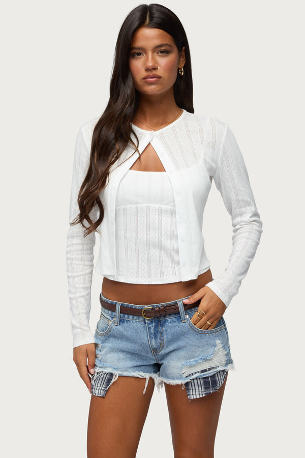 Adie Pointelle Cardigan view 1