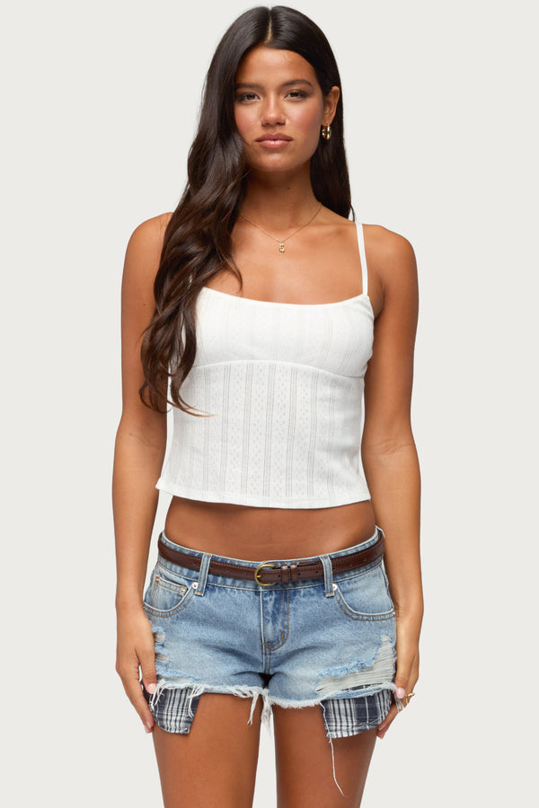 Aivy Pointelle Tank Top view 1