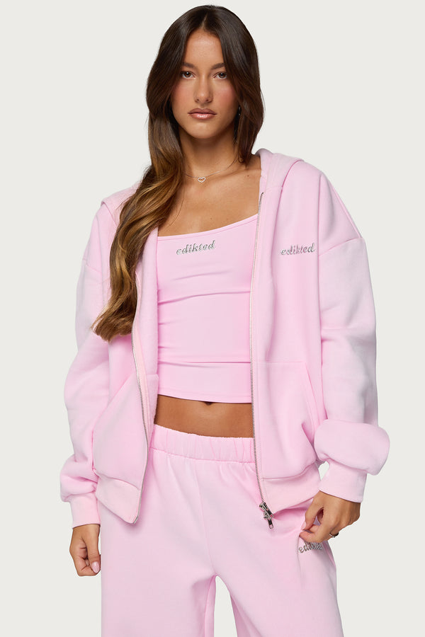 Edikted Diva Zip Up Hoodie view 1