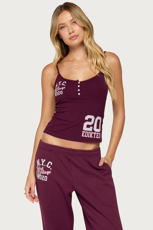 Edikted 2020 Henley Tank Top view 1