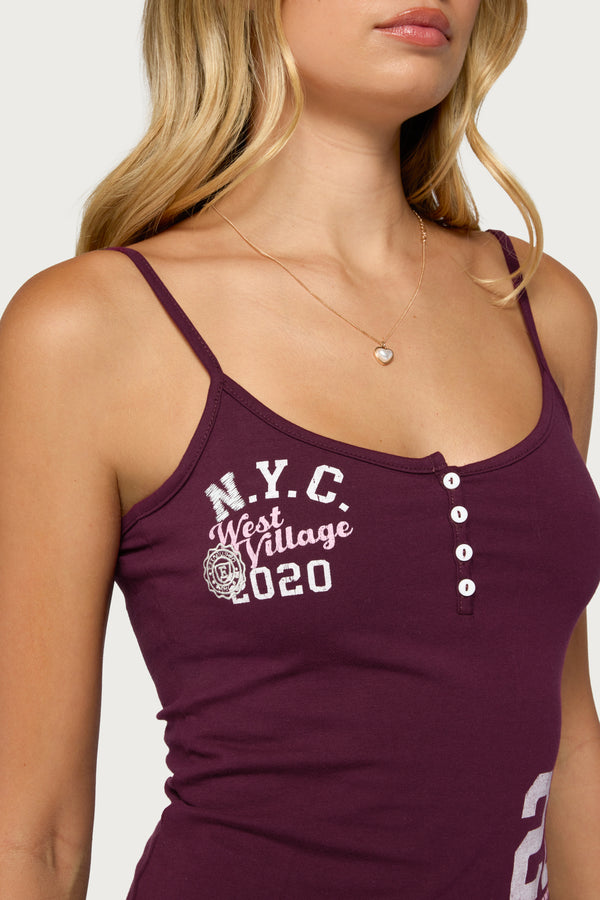 Edikted 2020 Henley Tank Top view 2