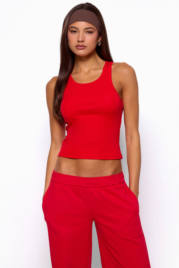 Francie Ribbed Tank Top view 1