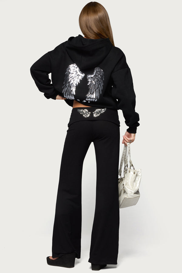 Angel Energy Sequin Foldover Pants view 1