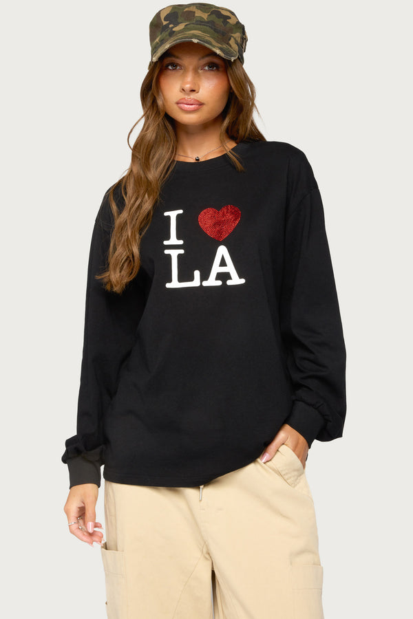 Loving LA Long Sleeve Top view 1