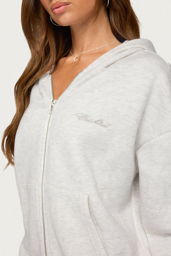 Basic Girl Zip Up Hoodie view 2
