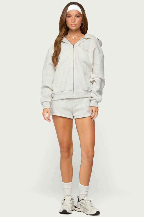 Basic Girl Low Rise Sweat Shorts view 1