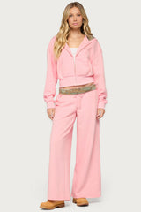 Camo Cool Contrast Low Rise Sweatpants