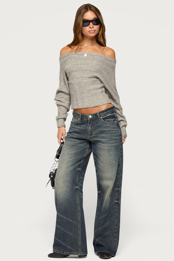 Leva Off Shoulder Knitted Sweater view 2