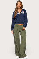 Paris Zip Up Hoodie