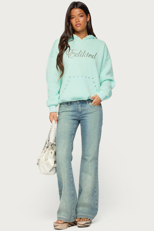 Edikted Rockstar Studded Hoodie view 2