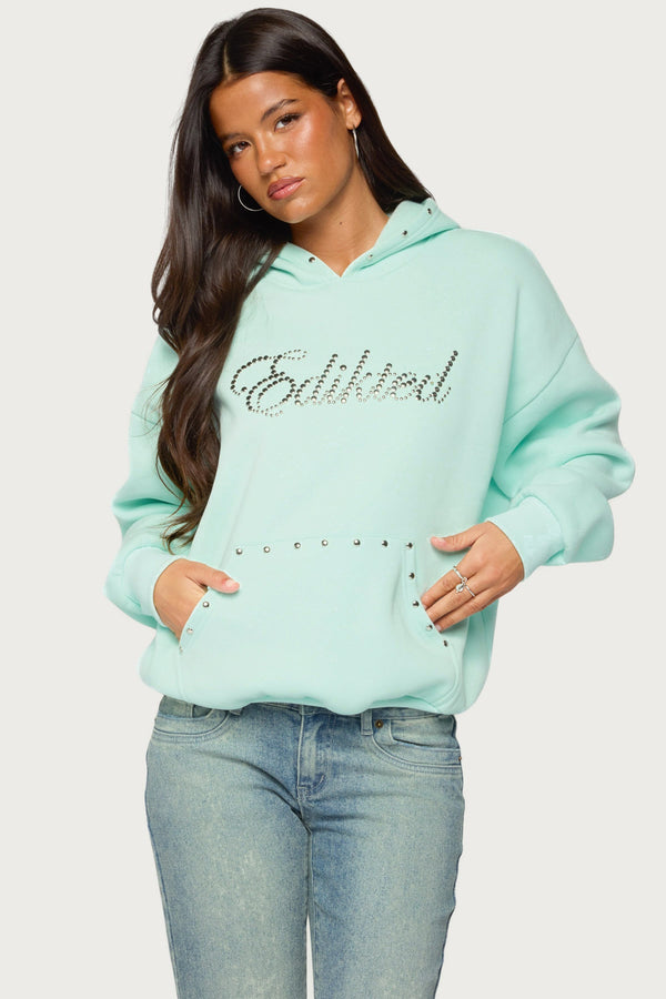 Edikted Rockstar Studded Hoodie view 1