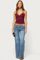Kairy Studded Halter Top