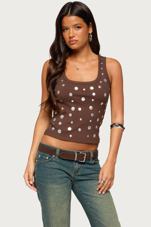 Isabella Studded Tank Top view 1