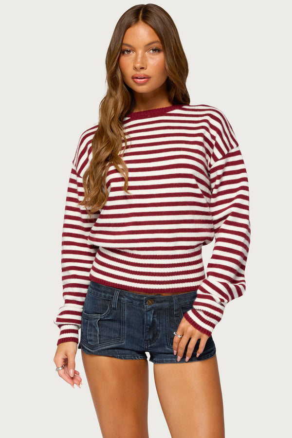 Marren Striped Knit Sweater view 1