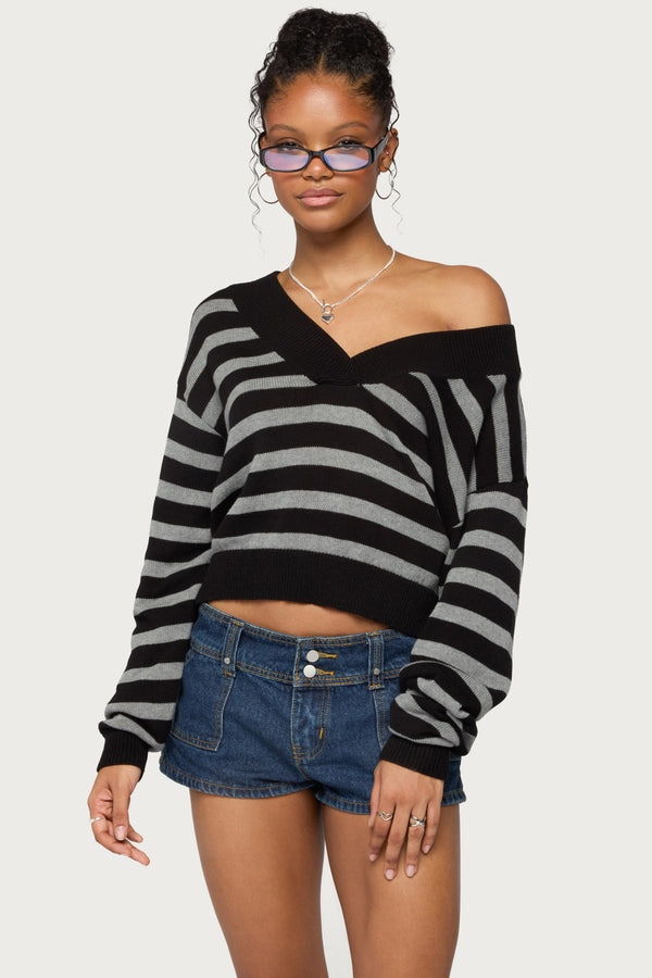 Benz Striped Knit Sweater view 1