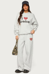London Obsessed Rhinestone Hoodie