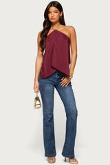 Elni Chain Backless Halter Top