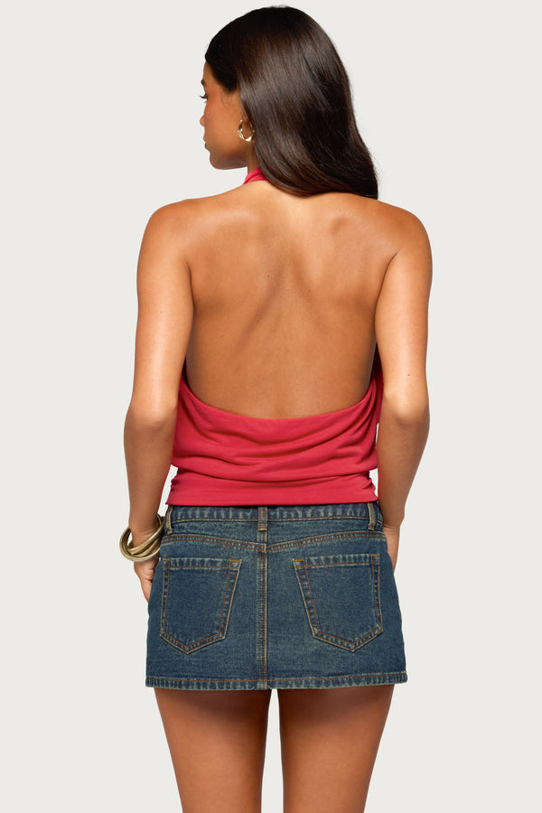 Laeva Backless Halter Top view 2