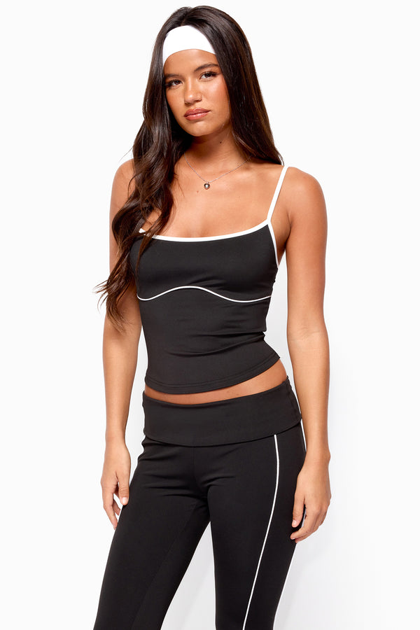 Halleigh Contrast Tank Top view 2