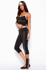 Halleigh Stripey Foldover Capri Pants