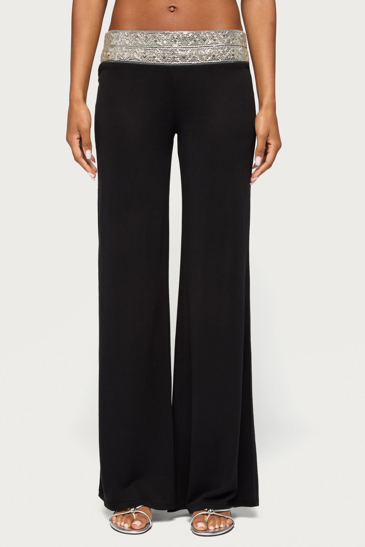 Tolly Beaded Straight Leg Pants