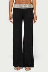 Tolly Beaded Straight Leg Pants