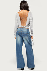 Tamzin Shiny Knit Chain Sweater