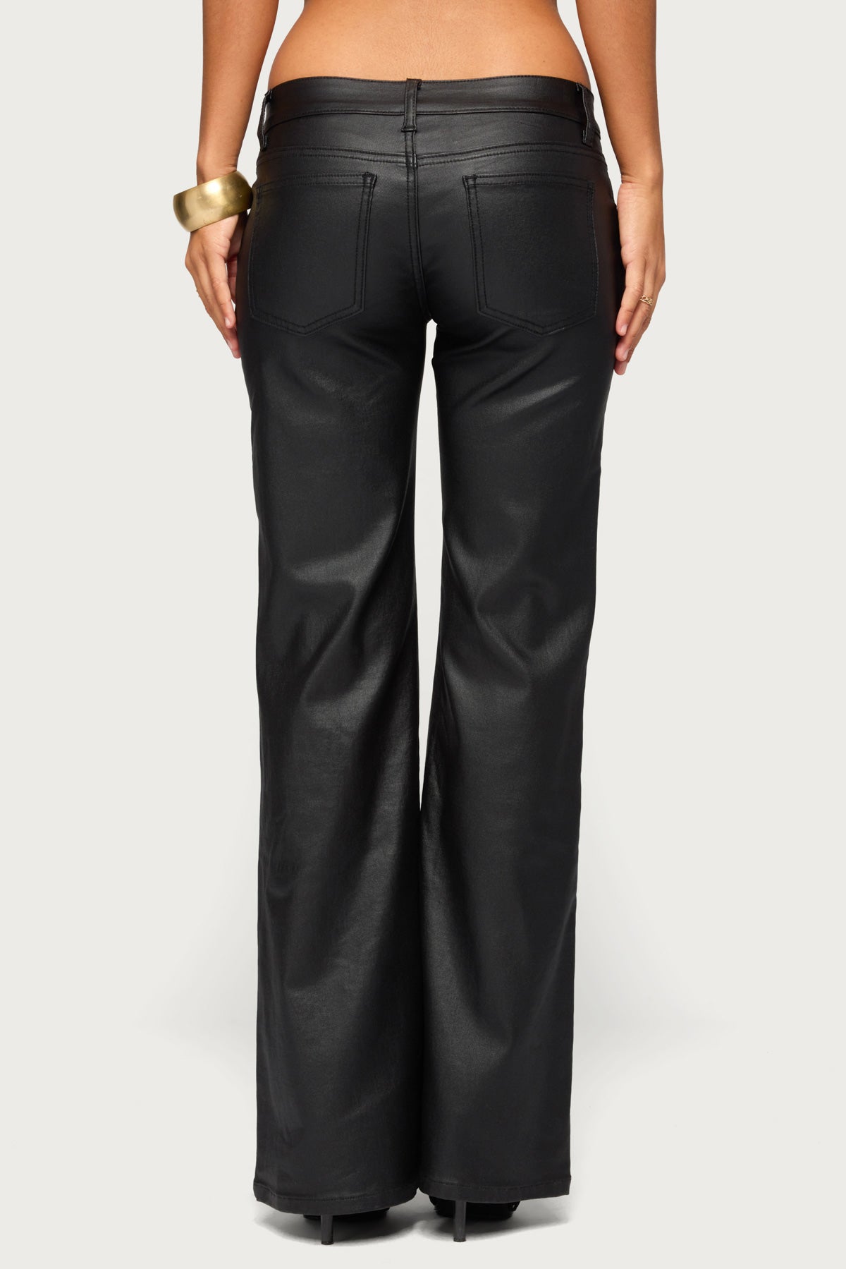 Bayley Low Rise Faux Leather Pants