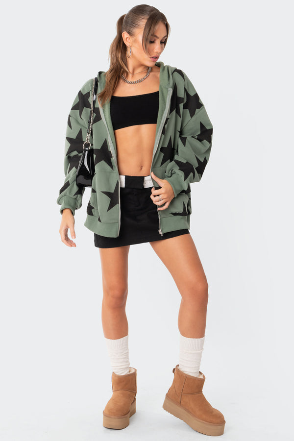 Star At Me Oversized Hoodie view 2