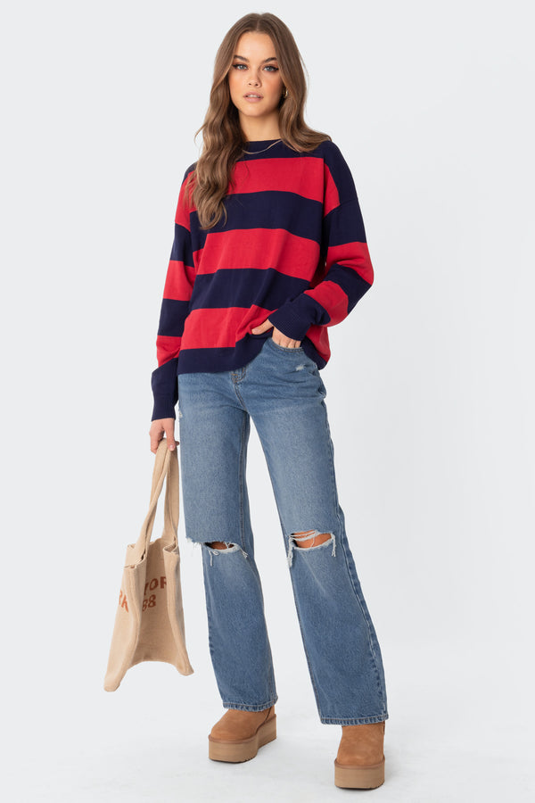 Logan Light Knit Oversized Sweater view 1