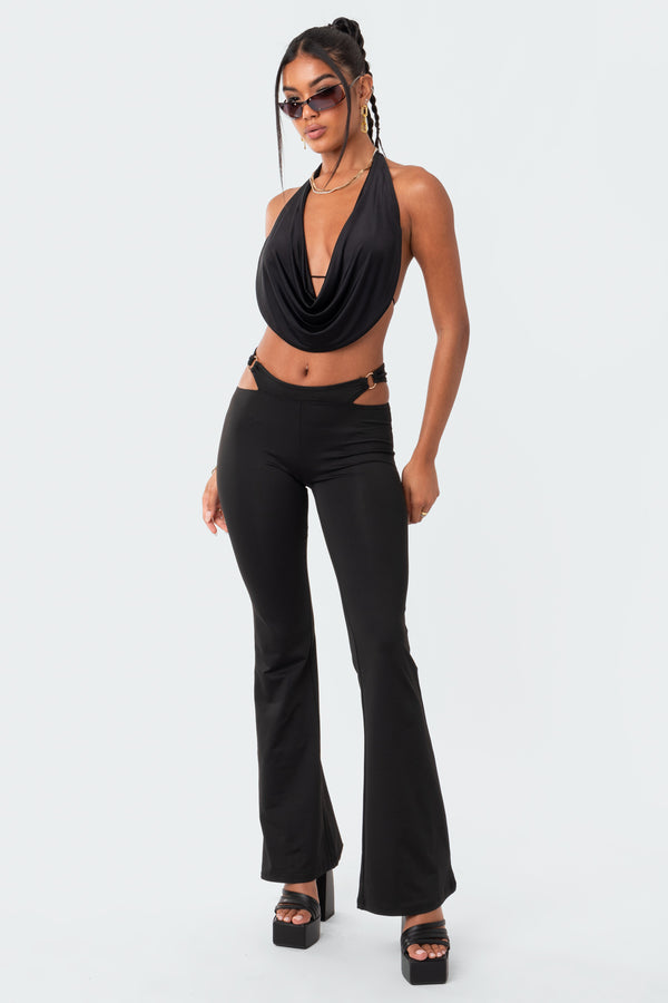 Monique Cropped Open-Back Top view 2
