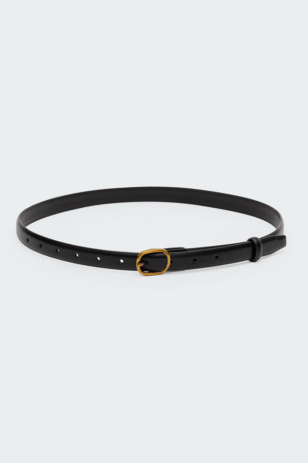 Oval Buckle Faux Leather Belt view 2