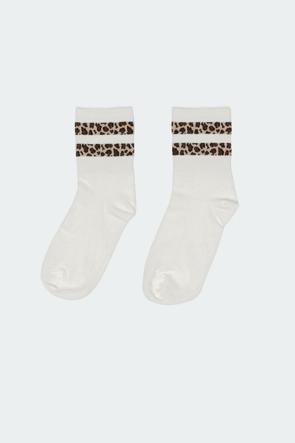 Cheetah Stripe Socks view 2
