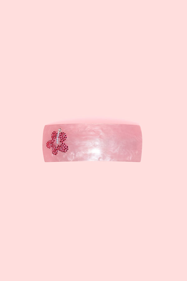 Barbie™ Rhinestone Flower Barrette Hair Clip view 2