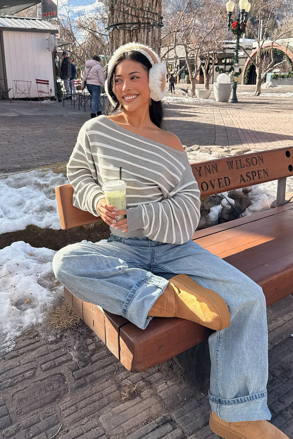 Mika Off Shoulder Oversized Sweater view 1