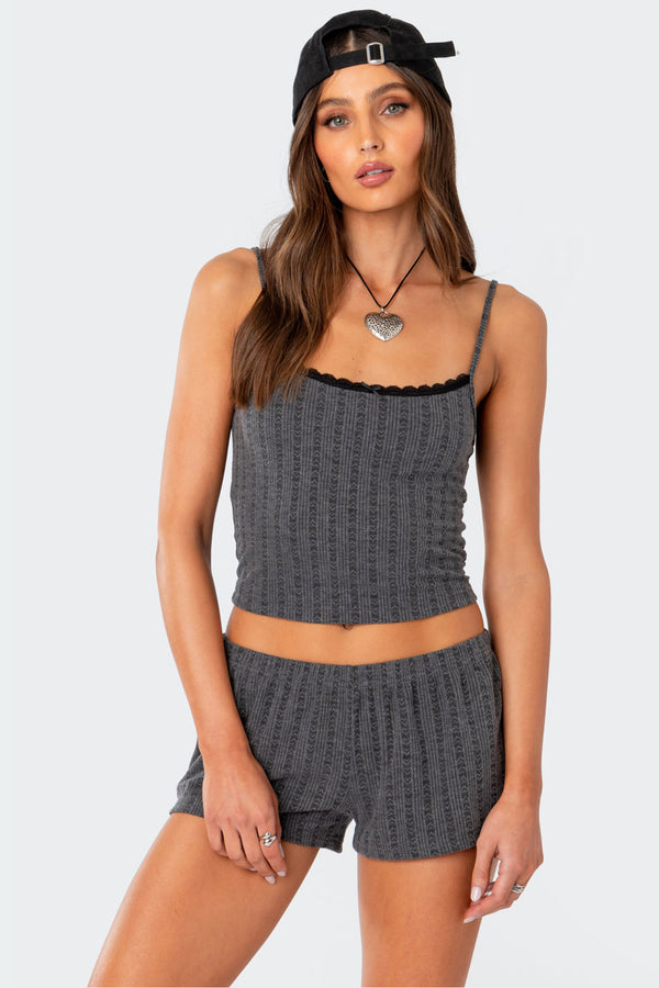 Irene Pointelle Tank Top view 1