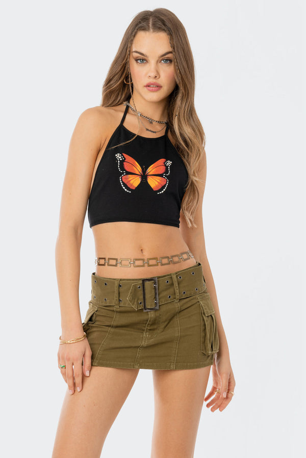 Fly Away Open-Back Crop Top view 1