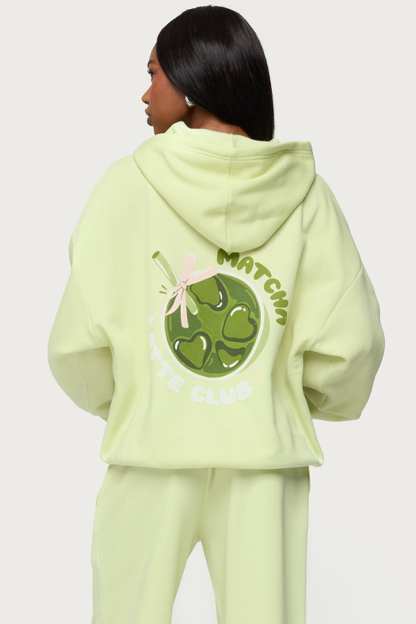 Matcha Lover Oversized Hoodie view 1
