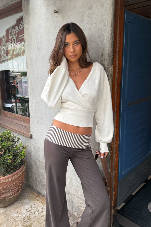 Lillia V Neck Wrap Sweater view 1