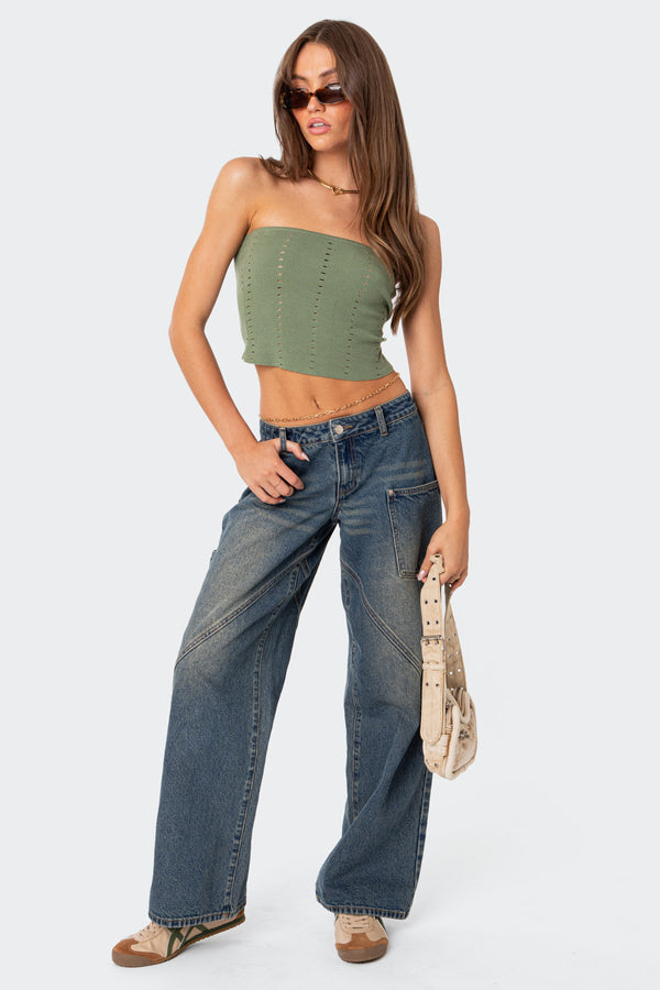 Serena Low Rise Baggy Carpenter Jeans view 1