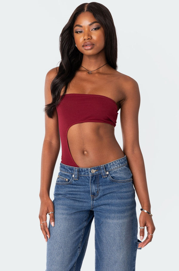 Indy Asymmetric Cut Out Bodysuit view 1