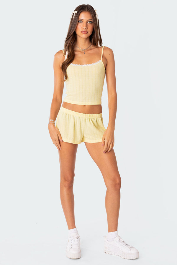 Irene Pointelle Tank Top view 2