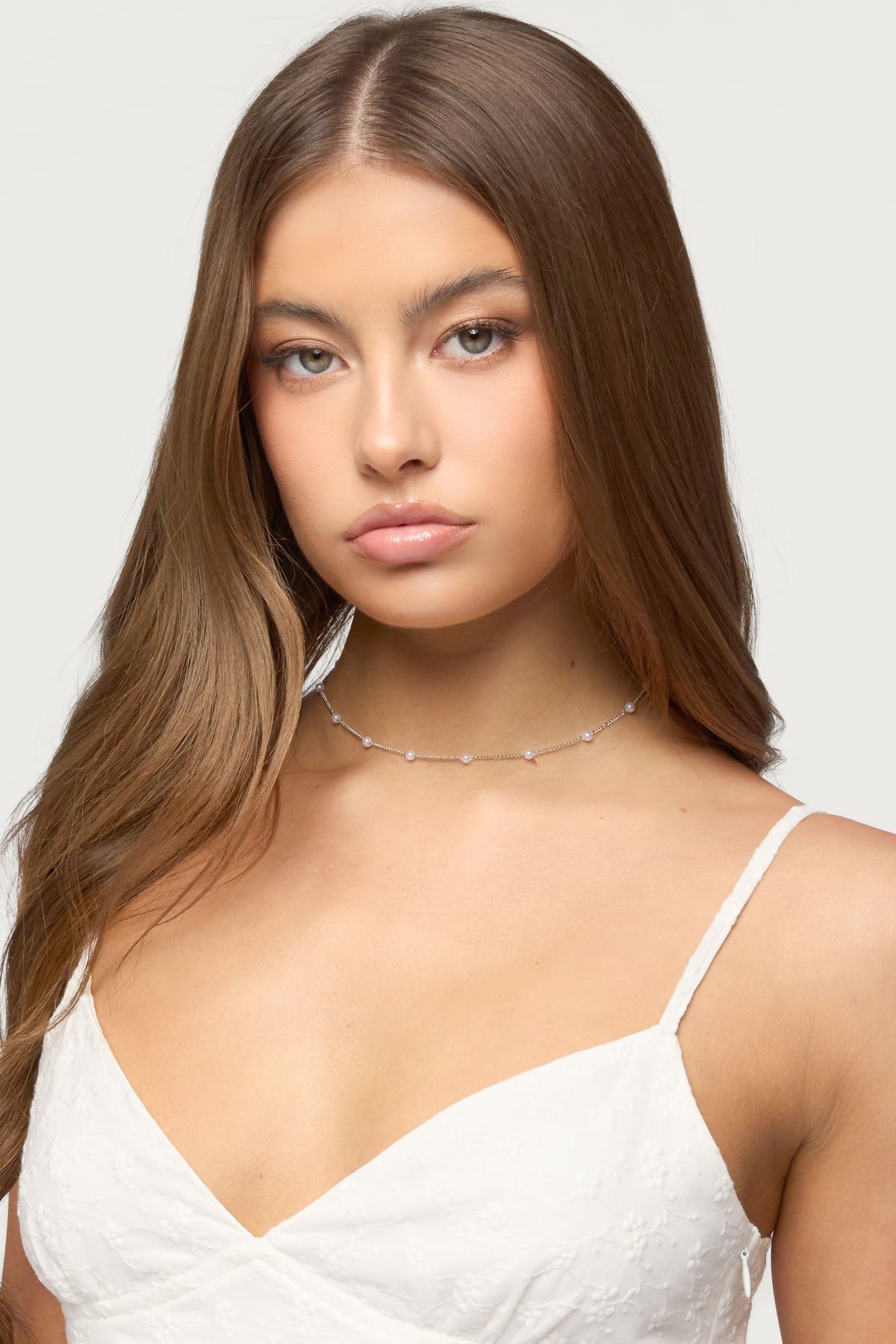 Spaced Out Pearly Necklace