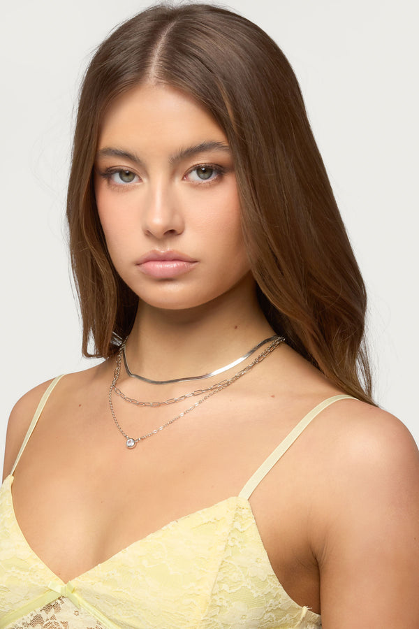 Mixed Chain Necklace Set view 1